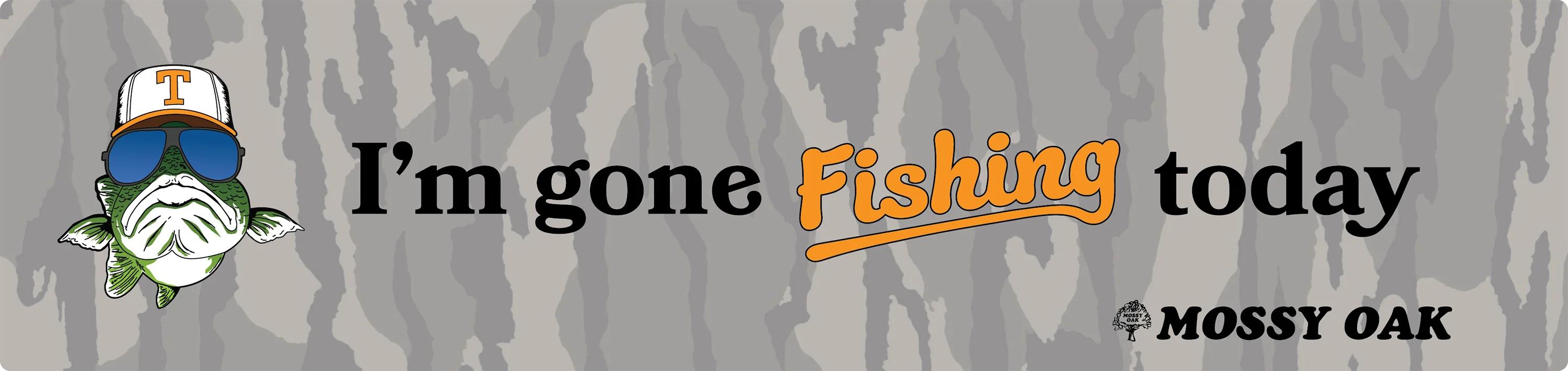 Bill Dance Gone Fishing Bumper Sticker