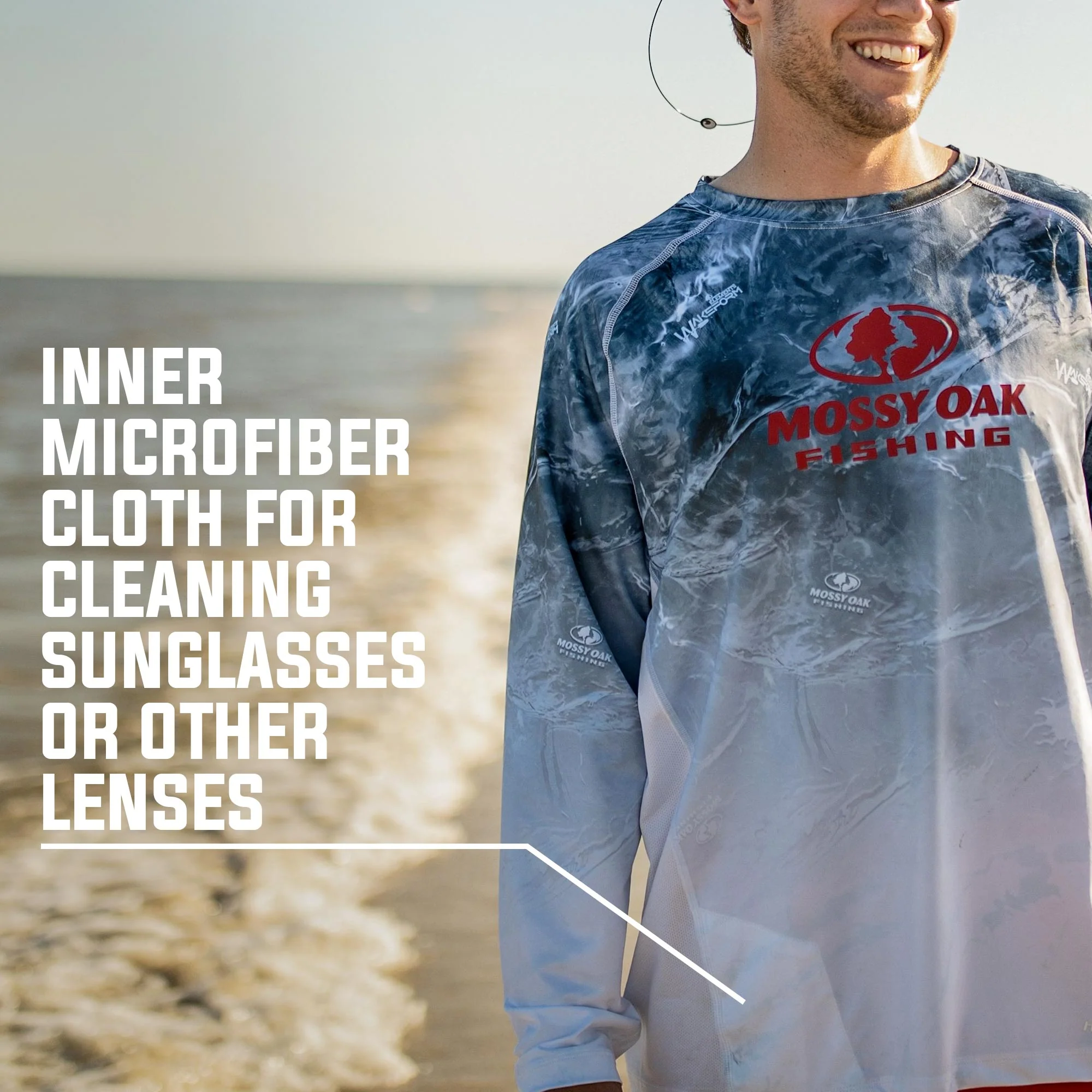 Tidal Breeze Red, White & Blue Long Sleeve Shirt - Image 4
