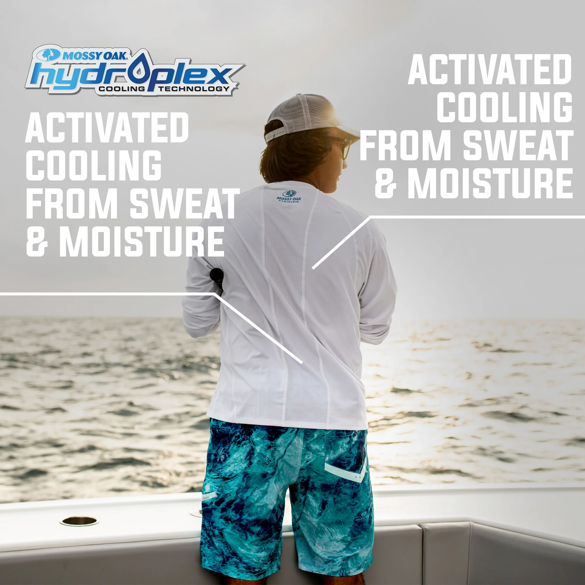 Mossy Oak Men's Long Sleeve Fishing Tech Shirt - Image 3