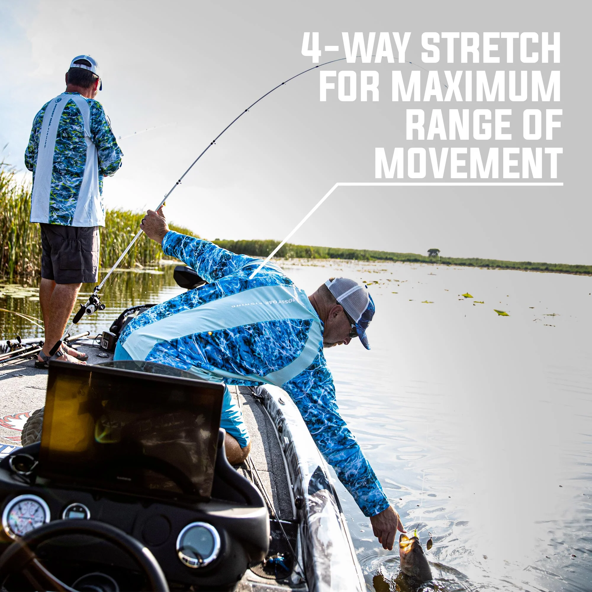 Mossy Oak Men's Long Sleeve Fishing Tech Shirt - Image 5