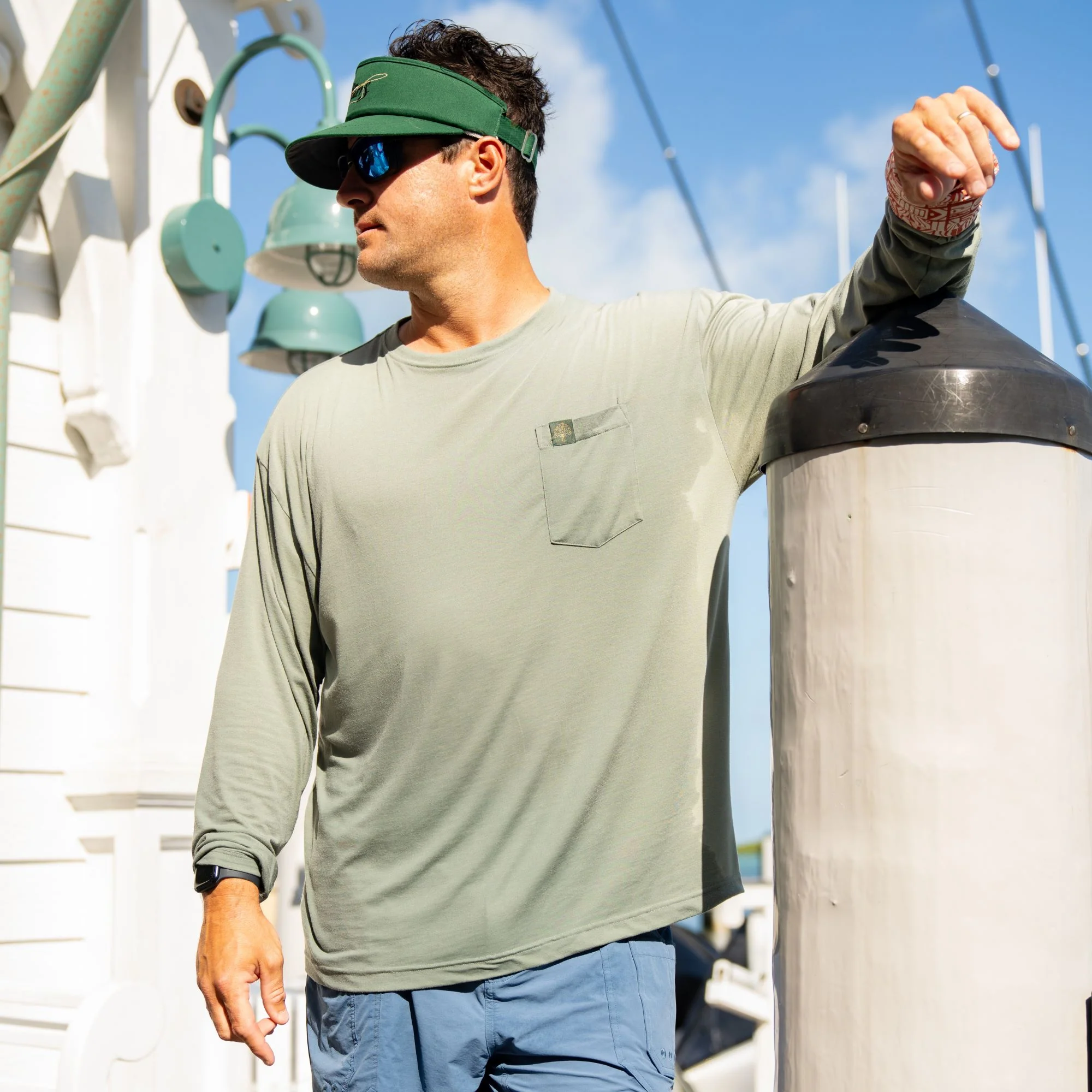 Tombigbee Light Long Sleeve Pocket Tee - Image 6