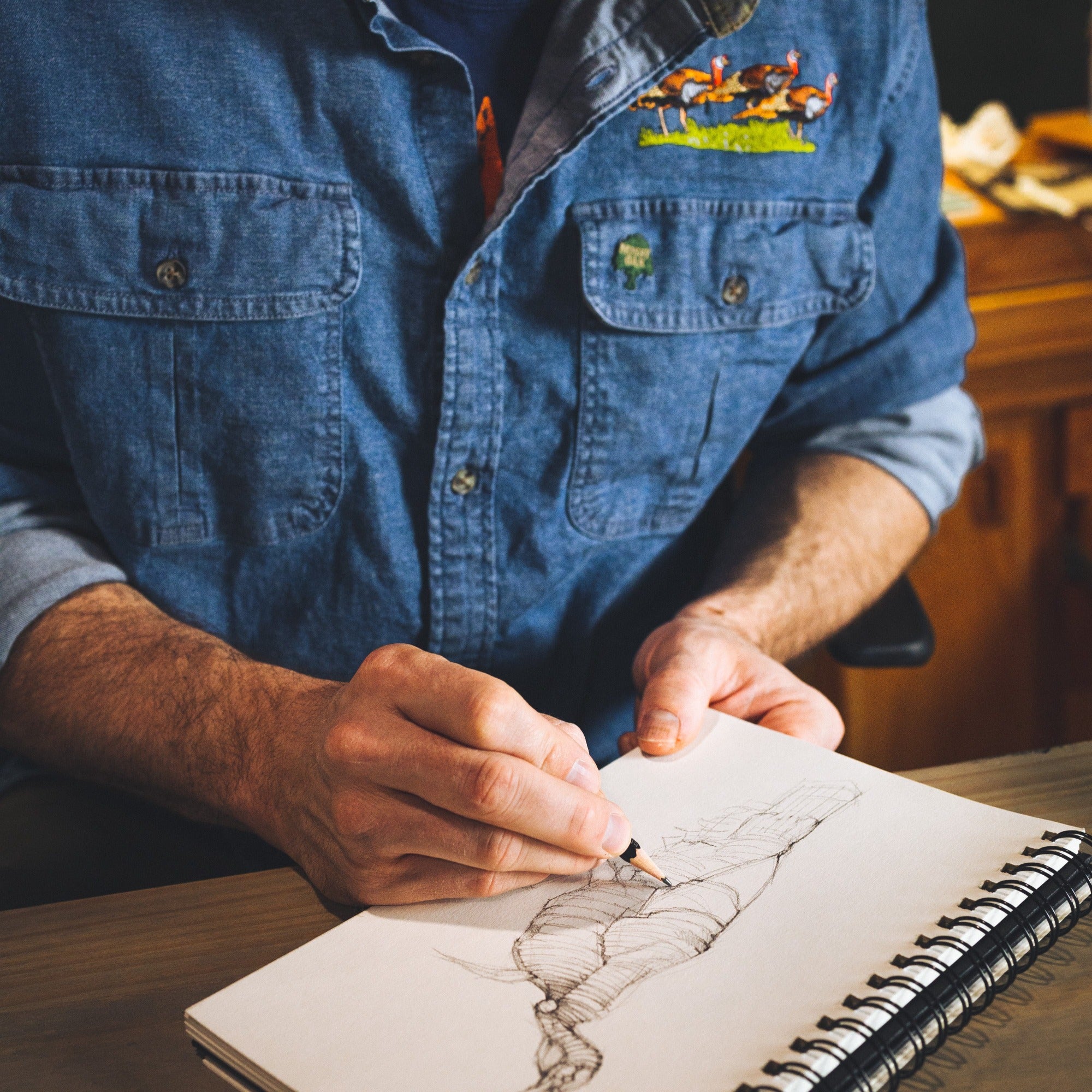 Wright Bottomland Bachelors Shirt | Denim - Image 2