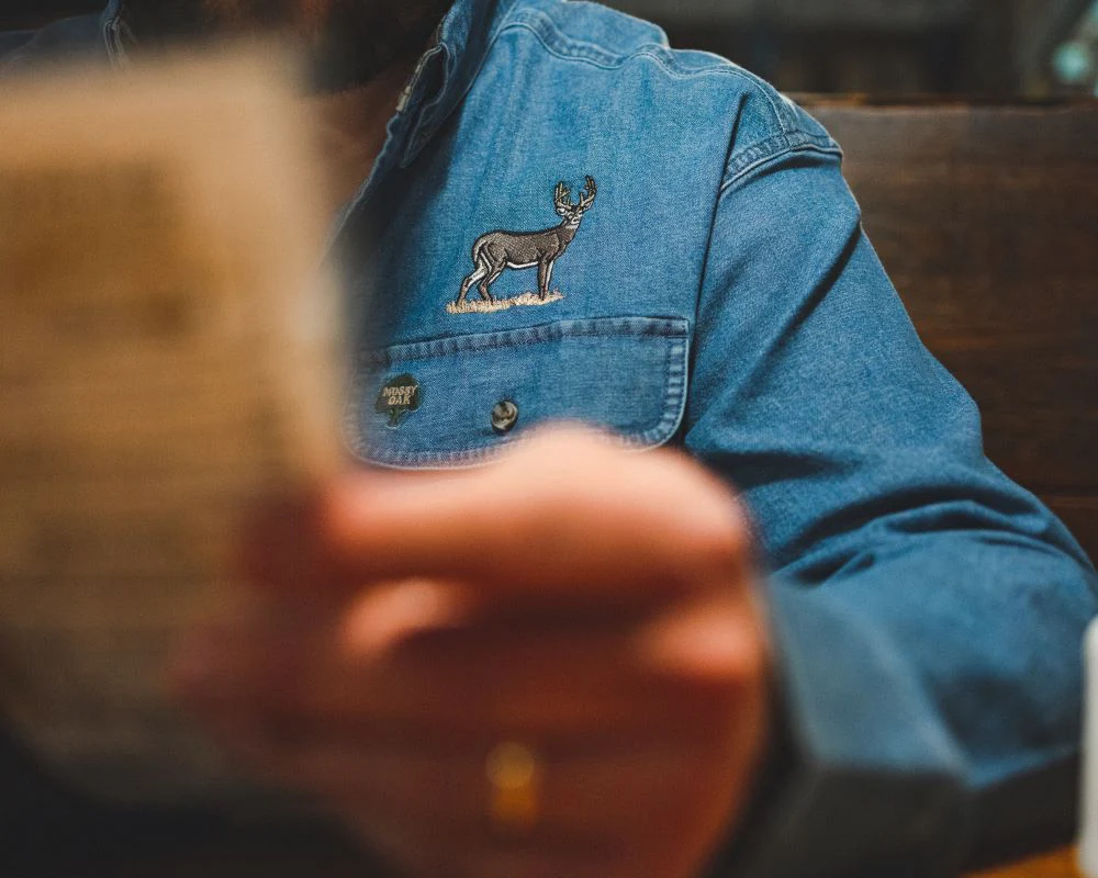 Wright Broadside Buck Shirt | Denim - Image 2